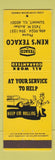 Matchbook Cover - Ken's Texaco oil gas Summit IL