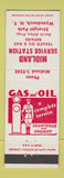 Matchbook Cover - Midland Texaco oil gas Wyandanch NY