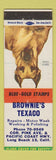 Matchbook Cover - Brownie's Texaco oil gas Long Beach CA Great Dane