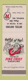 Matchbook Cover - Texaco oil gas Hetzel Motors Waupaca WI low phone #