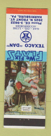 Matchbook Cover - Texaco oil gas Harrisburg PA