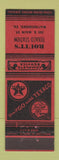 Matchbook Cover - Routt's Texaco oil gas Waynesboro VA