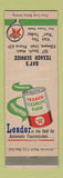 Matchbook Cover - Texaco oil gas Day's Filmore UT