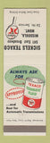 Matchbook Cover - Texaco oil gas Sickels Missoula MT Texmatic Fluid