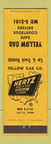 Matchbook Cover - Yellow Cab Taxi Battle Creek MI
