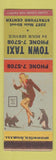 Matchbook Cover - Town Taxi Stratford Center CT pinup
