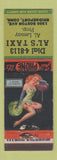 Matchbook Cover - Al's Taxi Bridgeport CT pinup