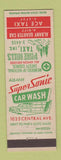 Matchbook Cover - Pine Hills Taxi Albany Super Sonic Car Wash Albany NY