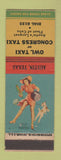 Matchbook Cover - Owl & Congress Taxi Austin TX pinup