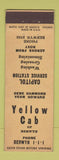 Matchbook Cover - Yellow Cab Taxi Berwyn IL oil gas