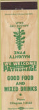Matchbook Cover - Naughty Pine Amador CA