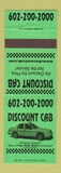 Matchbook Cover - Discount Cab Taxi