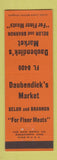 Matchbook Cover - Daubendiek's Market Grocery