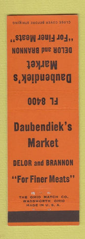 Matchbook Cover - Daubendiek's Market Grocery
