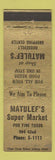 Matchbook Cover - Matulef's Super Market Grocery