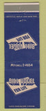 Matchbook Cover - Bill Vogel Insurance Newark NJ