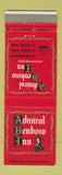 Matchbook Cover - Admiral Benbow Inn Jackson MS
