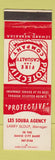 Matchbook Cover - Les Souba Insurance Agency David City Seward AK