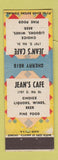 Matchbook Cover - Jean's Cafe