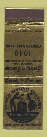 Matchbook Cover - Society for Savings Cleveland OH 1949