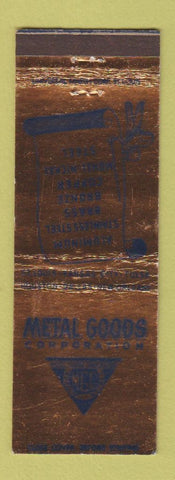 Matchbook Cover - Metal Goods Corp St Louis Tulsa Dallas New Orleans Houston