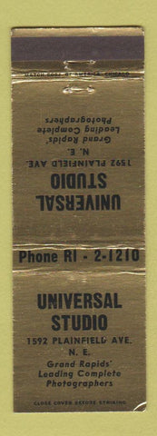 Matchbook Cover - Universal Studio Photography Grand Rapids MI