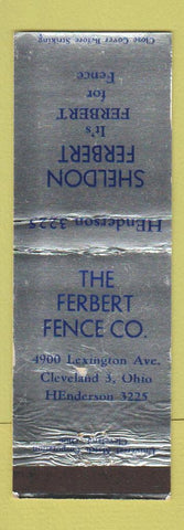 Matchbook Cover - Sheldon Ferbert Fencing Cleveland OH WORN
