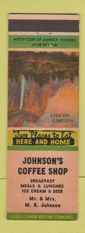Matchbook Cover - Johnson's Coffee Shop