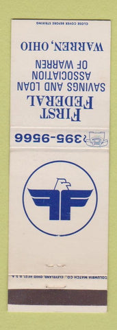 Matchbook Cover - First Federal Savings and Loan Warren OH