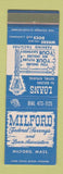 Matchbook Cover - Milford Federal Savings and Loan Milford MA