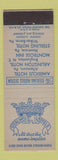 Matchbook Cover Sterling Hotels Allentown Montrose Wilkes Barre PA Binghamton NY