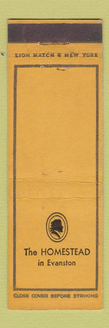 Matchbook Cover - The Homestead Evanston IL