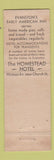 Matchbook Cover - The Homestead Evanston IL