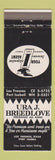Matchbook Cover - Ura J Breedlove Insurance Los Fresnos Port Isabell TX