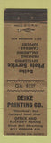 Matchbook Cover - Deike Printing Cleveland OH WEAR