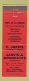 Matchbook Cover - Jarvis & Associates Insurance Cleveland OH  WEAR