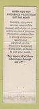 Matchbook Cover - Jarvis & Associates Insurance Cleveland OH  WEAR