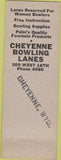 Matchbook Cover - Cheyenne Bowling Lanes WY
