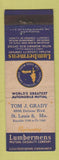 Matchbook Cover - Tom Grady Insurance St Louis MO Lumbermens