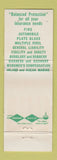 Matchbook Cover - Utica Mutual Insurance Covell Potsdam NY WEAR