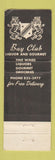 Matchbook Cover - Bay Club Marina Del Rey CA WEAR