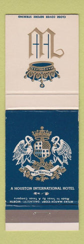 Matchbook Cover - Warwick Hotel Houston TX