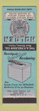 Matchbook Cover - Holden Metal Baths New Haven CT