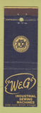 Matchbook Cover - W&G Industrial Sewing Machines New York City Willcox Gibbs