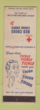 Matchbook Cover - Red Cross Cough Drops St Louis MO Candy Bros