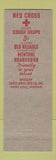 Matchbook Cover - Red Cross Cough Drops St Louis MO Candy Bros