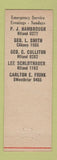 Matchbook Cover - Geo Smith Construction St Louis MO
