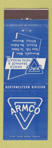 Matchbook Cover - Armco Drainage Metal Products Minneapolis MN Sioux Falls SD