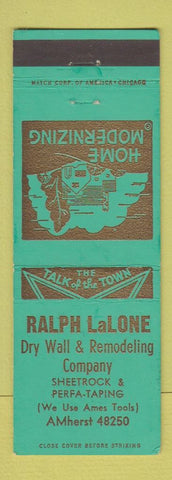 Matchbook Cover - Ralph LaLone Dry Wall Remodeling