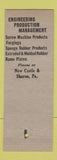 Matchbook Cover - Webco Webster Products Cleveland OH